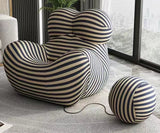 Bobby Hybrid Fabric Comfy Lounge Chair